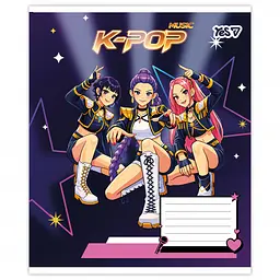 Набір зошитів Yes K-POP musik 18 аркушів у лінію 25 шт. (768951) - мініатюра 5