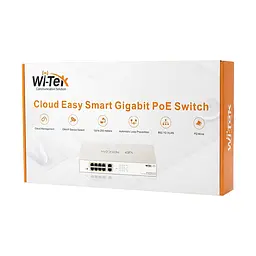 PoE-комутатор 10-портовий керований Wi-Tek WI-PCES310G гігабітний 8x1000Mbps PoE+, 2x1000Mbps Uplink, 110W, Cloud, ONVIF (73-00252) - мініатюра 10