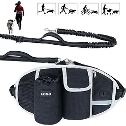 Поясна сумка для вигулу собак з поводком Dog Walking Waist Belt Bag - мініатюра 2