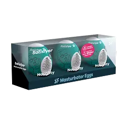 Набір мастурбаторів Satisfyer Masturbator Egg 3er Set Noughty, 3 шт - мініатюра 4