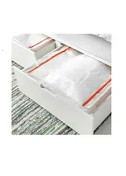 Органайзер для білизни IKEA 55×49×19 см складний білий/помаранчевий - мініатюра 4