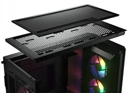 Корпус Cougar Airface Pro RGB Black без БЖ ATX / Micro ATX / Mini ITX USB 3.0 x2 USB 2.0 x1 Type-C Gen 2 RGB підсвічування 4x120 ARGB загартоване скло 240x496x465 мм - мініатюра 5