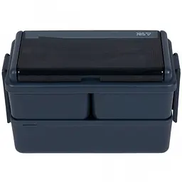 Контейнер подвійний Yes Fusion Shadow 1.4 л зі столовим приладдям (709091)