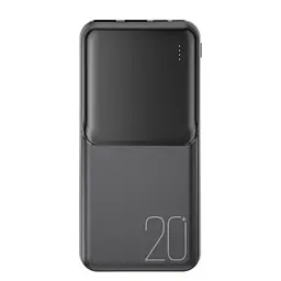 Універсальна мобільна батарея XO PR252 Lighted Mobile Power 20 000 mAh Чорний