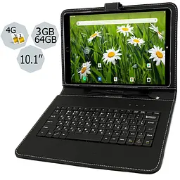 Планшет-телефон Adronix MT Pad 364 LTE 3/64 Matte Black + Чохол-клавіатура - мініатюра 2