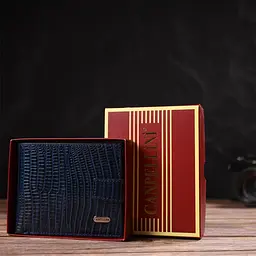 Чоловічий шкіряний гаманець Canpellini 12,2х9,5х2 см acs0025620 - мініатюра 8