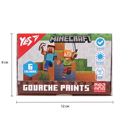 Гуаш Yes Minecraft 6кольор. 20мл 230405