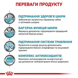 Сухий дієтичний корм для собак Royal Canin Skin Care Adult Dog при дерматозах та випадінні шерсті, 11 кг (4013110) - мініатюра 2