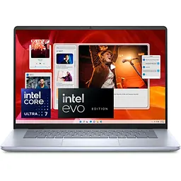 Ноутбук Dell Inspiron 16 Plus 7640 Ice, з Дисплей та роздільна здатність 2.5K, Ultra 7-155H, 16GB LPDDR5X, 1TB, Arc