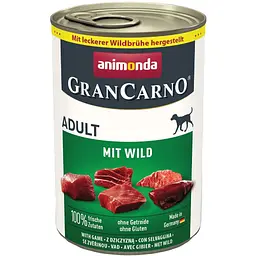 Корм вологий для собак Animonda GranCarno Adult Game з дичиною 400 г