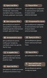 Набір прецизійних викруток для ремонту електроніки UGREEN UT110 1 руків’я 1 подовжувач 36 біт 10 типів магнітне утримання (15354) - мініатюра 12