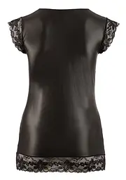 Міні-сукня Cottelli Curves Wet Look Dress, 3XL (чорний) - мініатюра 5