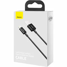 Кабель Baseus Superior Series Cable USB to Lightning 2.4A 1m CALYS-A01 Black - мініатюра 4