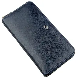 Вертикальний жіночий гаманець-клатч ST Leather 18864 синій - мініатюра 5