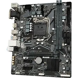 Материнська плата Gigabyte H410M H V2(1200/H470, 2xDDR4, 1xPCIex16, VGA, HDMI, 4xSATAIII, GLan, 7.1ch, mATX) - мініатюра 3