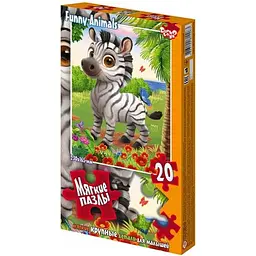 М'які пазли Зебра Danko Toys S20-09-06, 20 елементів