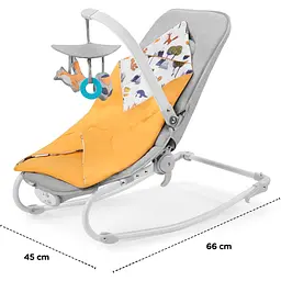 Шезлонг-гойдалка KiderKraft Felio Stone Grey - мініатюра 2