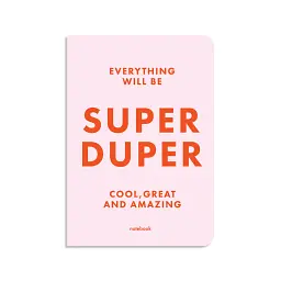 Блокнот у клiтинку SUPER DUPER рожевий - мініатюра 1