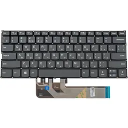 Клавіатура для ноутбука LENOVO (ThinkBook: 13s 14s) rus темно-сіра без рамки