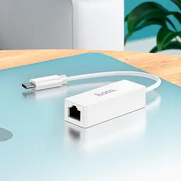 Перехідник Hoco UA22 Acquire Type-C ethernet adapter (100 Mbps) - мініатюра 6