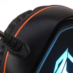 Дротова гарнітура Meetion Gaming Backlit MT-HP020, USB, 2х3.5mm, 1.8m, black - мініатюра 5