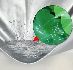 Тент тарпауліновий Shadow з металевими люверсами 200 г/м² 3 х 5 м сірий (TTSH00004) - мініатюра 3
