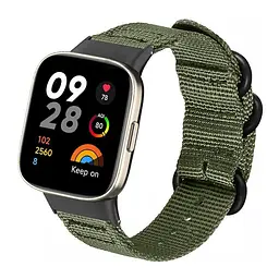 Нейлоновий ремінець Primo Traveller для годинника Xiaomi Redmi Watch 3 Army Green - мініатюра 2