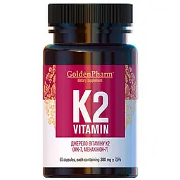 Вітамін К2 Golden Pharm 60 капсул