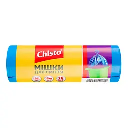 Мішки для сміття Chisto, 120 л, 10 шт. - мініатюра 4