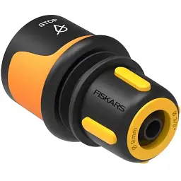 Конектор для шлангу Fiskars 9 мм 68 мм аквастоп (1027078)