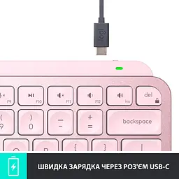 Клавіатура Logitech MX Keys Mini Rose (920-010500) [78339] - мініатюра 7