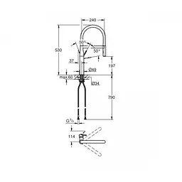 Змішувач для кучні Grohe Essence New 30294000, Хром - мініатюра 2