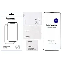 Скло захисне BeCover Apple iPhone 14 Plus 10D Black (711326) - мініатюра 2