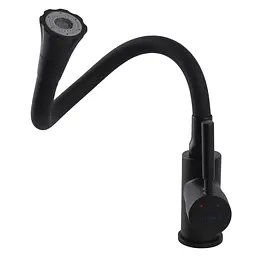 Змішувач для кухні Globus Lux Lazer GLLR-0203SA-BB-B01 Чорний матовий - мініатюра 7