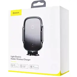 Тримач в автомобіль Baseus Light Electric 15W з бездротовою зарядкою - мініатюра 2
