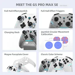 Ігровий геймпад Machenike G5PRO Max SE / З док-станцією / RGB / Grey - мініатюра 6