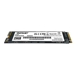 Накопичувач SSD M.2 Patriot P320 256GB NVMe 2280 Gen3.0 x4 3D TLC (P320P256GM28) - мініатюра 3