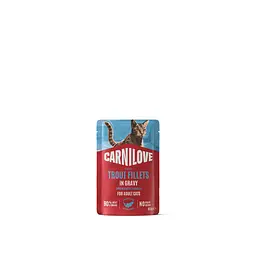 Вологий корм для котів Carnilove Gravy Trout with Echinacea форель та ехінацея в соусі пауч 85 г