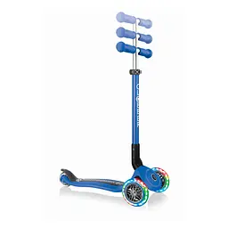 Самокат Globber Primo Foldable Fantasy Lights Перегони, з колесами, що світяться, до 50 кг, 3+, 3 колеса, синій - мініатюра 4