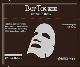 Тканинна ліфтинг-маска з пептидним комплексом Medi Peel Bor-Tox 5 Peptide Ampoule Mask 30 мл