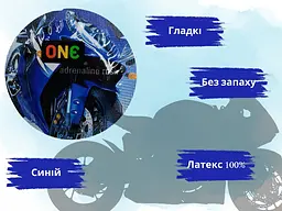 Презервативи One Color Sensation Adrenaline Rush сині 5 шт. у кейсі (ROZ6501052013) - мініатюра 3