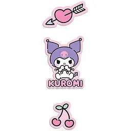 Набір бейджів Kite Kuromi на липучці 3 шт. (HK26-3012-1)