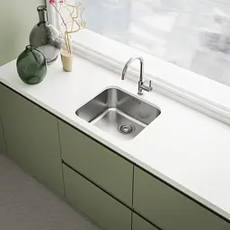 Franke Мийка кухонная Smart, нерж.сталь, прямокутник, без крил, 480х450мм, чаша - 1, накладна, SRX 110-45, нерж полірів. - мініатюра 2