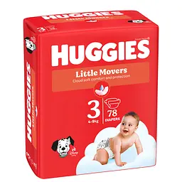 Підгузки Huggies Little Movers 3 (4-9 кг) 78 шт. - мініатюра 2