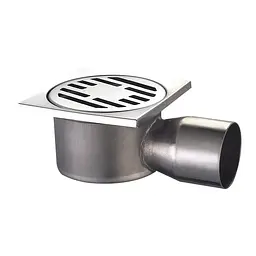 Душовий трап із нержавіючої сталі Mixxus Drain-02-10x10-90 кутове відведення MI3419