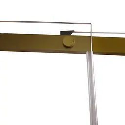Душова кабіна без піддону Koer SR SC03-90x90x200-TR-12 прозоре скло Easy Clean 6 мм, матове з KR5358, Універсальна, прозорий, золотий - мініатюра 4