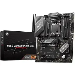 Материнська плата MSI AM5 B650 Gaming PLUS WIFI, B650, 4xDDR5, Int.Video (CPU), 4xSATA3, 2xM.2, 2xPCI-E 4.0 x16, 1xPCI-E 3.0 x1, ALC897, RTL8125BG, WiFi 6E, Bluetooth 5.3, 11xUSB3.2/4xUSB2.0, HDMI/DP, ATX - мініатюра 2