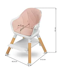 Стільчик для годування Caretero Bravo Pink - мініатюра 5