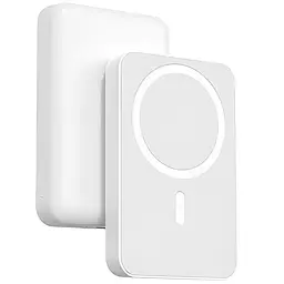Павербанк Remax RPP-65 / 10000 мАг / до 20 Вт / USB-C + MagSafe / PD+QC / Білий - мініатюра 1