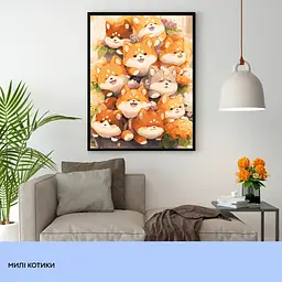 Набір для розпису по номерах "Милі котики" 40*50 см, IDEA2-GX47060, ТМ "99IDEAS" - мініатюра 3